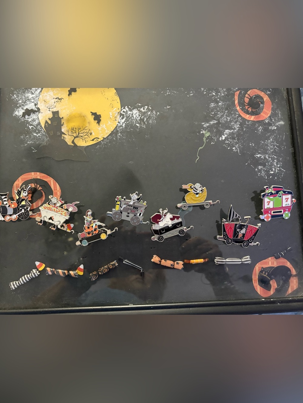 Disney 2013 20th Anniversary Nightmare Before Christmas Train Pin Set Complete